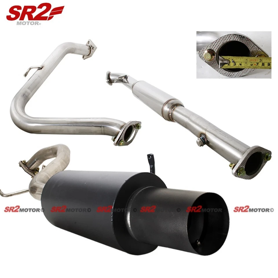For 99-03 Mitsubishi Galant 2.4L I4 Catback Exhaust System Muffler + Silencer - Image 1 of 1