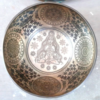 12" Singing Bowl-Handmade Singing Bowl-Tibetan Singing Bowl-Yogi Crafted Bowl - Image 1 of 4