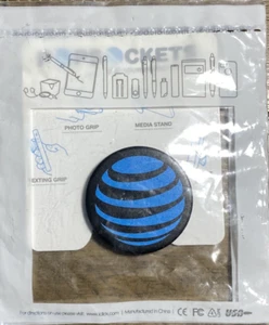 Popsockets Popgrip Black And Blue AT&T Logo Phone Grip - Picture 1 of 4