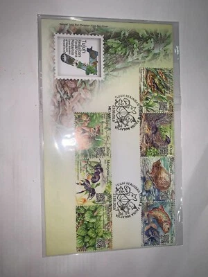 malaysia 2016 fdc flora & fauna first day covers (ms +7v)  - Image 1 of 4