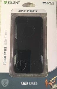 New Trident Aegis Series "SLEEK ARMOR" Case Cover iPhone 5 / 5S / 5SE Black - Picture 1 of 9