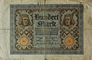 Reichsbanknote 100 Mark aus 1920 mit Top Geschenk dazu. - Bild 1 von 2