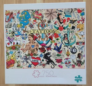 BUFFALO "TATTOOPALOOZA" Jigsaw Puzzle 750 pc. Tattoo - Picture 1 of 2