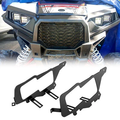 Front 3" LED Headlight Hidden Mounts For 2016-2025 Polaris General 1000/XP 1000 - Image 1 of 4
