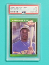 1989 DONRUSS ROOKIES #3 KEN GRIFFEY JR. RC MARINERS HOF PSA 9 SEATTLE MARINERS 
