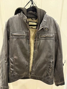 SONOMA BRAUNE KUNSTLEDER/FELL BOMBERJACKE GR M - Bild 1 von 9