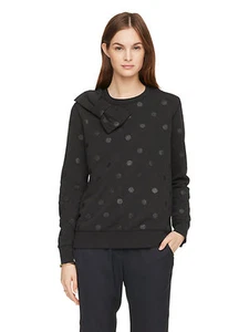 Kate Spade NWT Glitter Dot Bow Sweater Black MSRP $149 - Picture 1 of 8