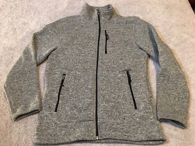 Chaqueta Polo Club Beverly Hills Para Mujer S Gris Polar Cremallera Completa Bolsillos con Cremallera Cálida Foto 1 de 4