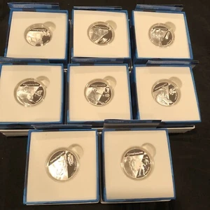 2018 PEYONGCHANG KORA 5000 YWAN SILBERMÜNZE WINTEROLYMPIADE SET 1 - 8 MÜNZEN #75M - Bild 1 von 12