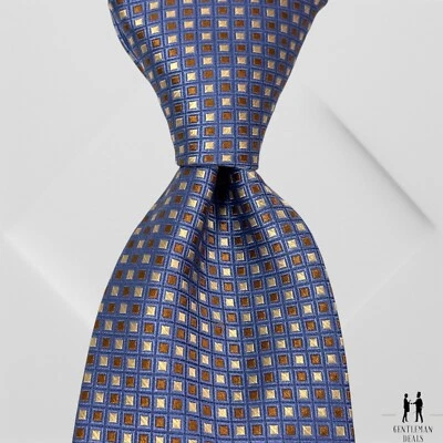 Corbata para hombre Nordstrom cuadrada tejida 100 % seda jacquard cosida EE. UU. 58 x3,5 Foto 1 de 4