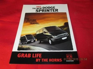 2003 03 Dodge Sprinter Dealership Pamphlet MOPAR - Foto 1 di 1
