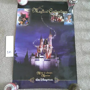 Vintage 2003 Walt Disney World Magical Gatherings Travel Agency Poster 36"x24" - Picture 1 of 8