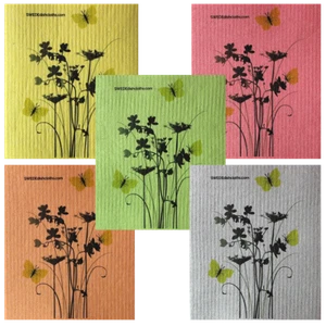 Juego de 5 paños de plato sueco flores de prado cada uno sueco - Imagen 1 de 1