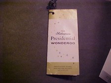 Shakespeare Presidential Wonderrod Tag Kalamazoo Mi fishing rod