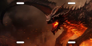 Dragon Personalized License Plate Add Text - Picture 1 of 1