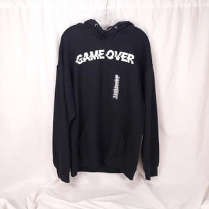 Five Nights At Freddys Game Over Black Pullover Hoodie Relaxed Fit XL NWT FNAF - Picture 1 of 6
