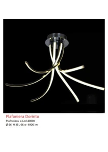 PLAFONIERA A LED STRUTTURA CROMO - Imagen 1 de 1
