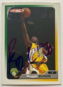 REGGIE EVANS FIRMADO IP 2006 TOPPS TOTAL #319 NBA BALONCESTO AUTOMÁTICO - Imagen 1 de 2