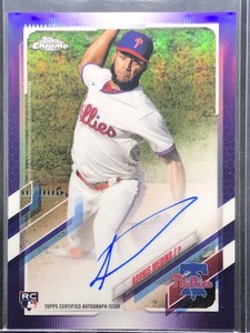 2021 Topps Chrome Purple Refractor /250 Adonis Medina #RA-AM Rookie Auto RC