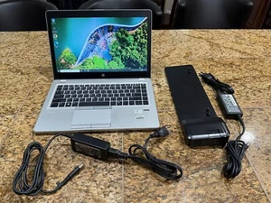 HP Elitebook Folio 9470m i5-3437U 500GB SSD 8GB RAM Windows 10 Pro + Slim Dock - Afbeelding 1 van 11