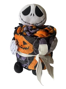 Nightmare Before Christmas Jack Skellington 21" Plush Buddy and Fleece Throw Set - Picture 1 of 9