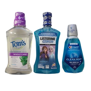 Tom's of Maine / Listerine / Crest ¡Paquete combinado de enjuague bucal! - Fluoruro - Coche entero - Imagen 1 de 4