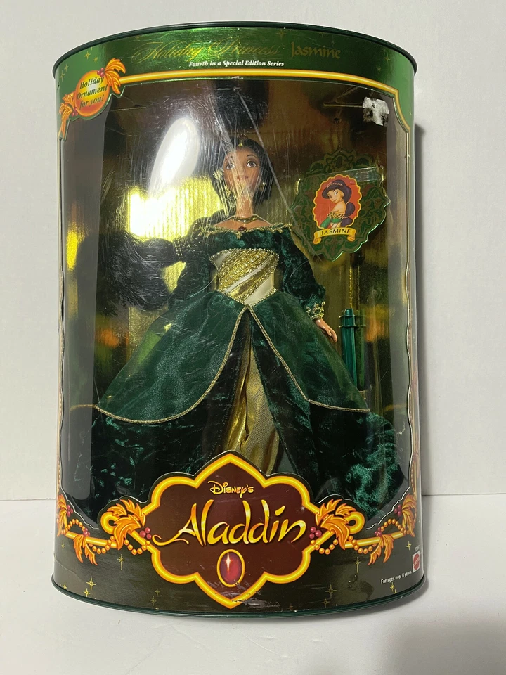 Disney Aladdin Holiday Princess Jasmine 1999 Barbie Doll