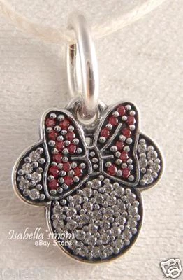 Disney Original Pandora Rot Funkelnde Minnie Icon Anhänger / Lang 791447CZ W - Bild 1 von 3