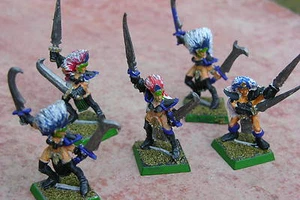 WARHAMMER DARK ELF, WITCH ELVES PAINTED, MULTI-LISTING - Picture 1 of 7