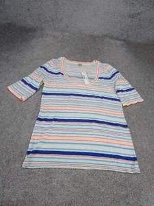 J.Crew Shirt Womens Small White Striped Short Sleeve Cotton Tee NEW - Picture 1 of 8