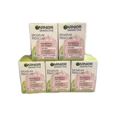 5 освежающих гелевых кремов Garnier Moisture Rescue для сухой кожи, 1,7 унции - Изображение 1 из 2