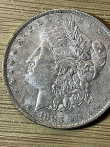 1882-O Morgan Silver Dollar 90% Silver In AU Condition - Picture 1 of 2