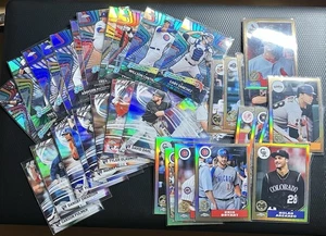 2017 Topps Chrome Baseball 33-Card Refractor Lot 30th Ann, Fresh Flash, Fut Star - Picture 1 of 5