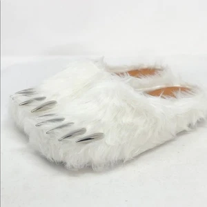 Bravest Studios weiße Bear Claw Herren Pantoletten – Größe 9 - Bild 1 von 5
