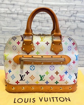 louis vuitton handbags authentic used Alma PM Monogram Takashi Murakami - Image 1 of 4