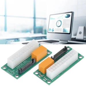 Dual Power Supply Sync Starter Interface Dual PSU Adapter 24 Pin Dual Po CB - Afbeelding 1 van 24
