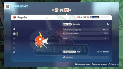 Karpador & Garados Shiny/ non shiny Meisterball Max. EV 6IV/ DV ZA Legenden: Z-A - Bild 1 von 2