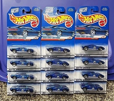 Lot of 12 Hot Wheels 1999 First Editions Ford GT-40 Blue 5SP #921  - Image 1 of 4
