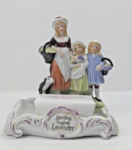 Vintage Yardley englischer Lavendel Keramik Werbung Seifenschale & Seifenstange - Bild 1 von 17