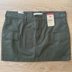 Levi’s 94 Cargo Minirock Gr. 30 Olivgrün Neu Mit Etikett Baumwolle - Bild 1 von 4