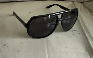 Auténticas gafas de sol Gucci GG 1622/S negras 63/14 hechas en Italia - Imagen 1 de 8
