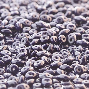 Undurchsichtige marineblaue Superduo Perlen (DU0533400-TB) - Bild 1 von 1