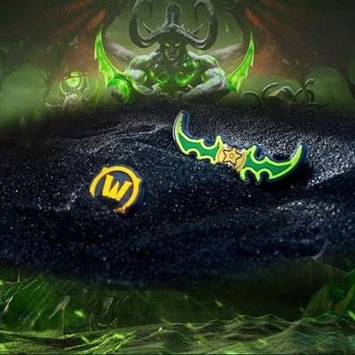 1 набор магнитных магнитов Blizzard World of Warcraft Illidan's Warglaives of Azzinoth - Изображение 1 из 4