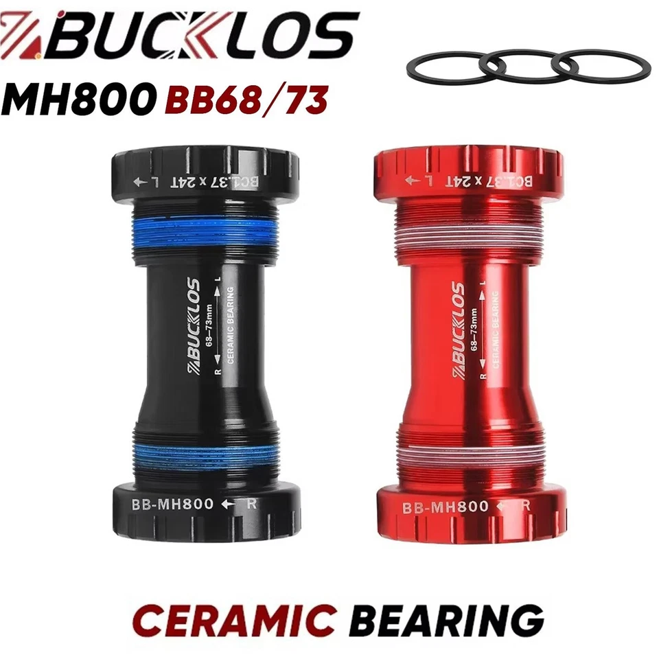68/73mm Threaded Bike Bottom Bracket Ceramic Bearing For Shimano Hollowtech II - Image 1 of 4