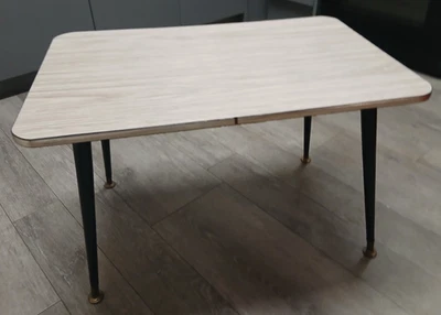 vintage coffee table with atomic legs - Image 1 of 4