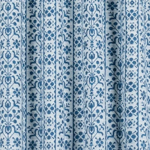 Sister Parish Reversible Outdoor Fabric- Georgina Performance / Blue 1.95 yds - Picture 1 of 2