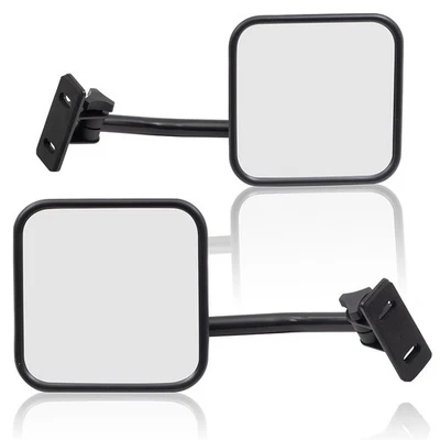Manual Mirror For 1976-1986 CJ7 Set 1981-1985 Scrambler 1987-2017 Wrangler - Image 1 of 4