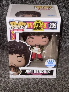 Funko Pop! Jimi Hendrix #239 (Funko Shop Exclusive) + Pop Protector - Picture 1 of 6