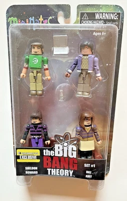 Minimates BIG BANG THEORY Conjunto #1 Entertainment Earth Exclusivo Estado Perfeito Novo MOC - Imagem 1 de 4