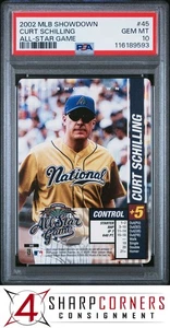 2002 MLB SHOWDOWN ALL-STAR GAME #45 CURT SCHILLING POP 2 PSA 10 - Picture 1 of 3
